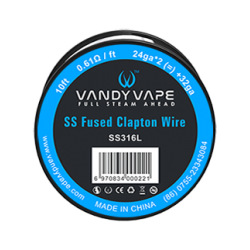 Vandy Vape Fused Clapton Wire SS316L 24ga*2+32ga 10ft